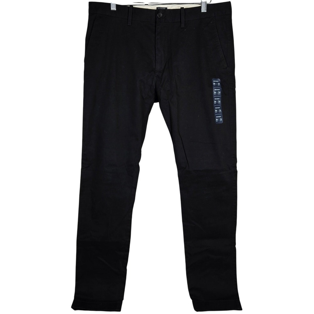 J. Crew Factory Skinny-fit chino‎ pant Black 36/34 NWT